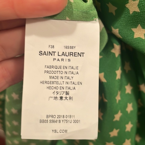 Yves Saint Laurent Scandal Star Printed Blouse New With Tags - Picture 10 of 10